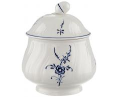 Villeroy & Boch Vieux Luxembourg Sucrier, Porcelaine Premium, Blanc/Bleu