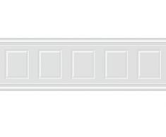 Le Grand Cirque - Papier peint adhésif 350x60 LAMBRIS MOULURE PERLE