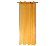 Linder 0169/37/375FR Uni Naturel Rideau Ã Åillets Polyester Mandarine 150 x 240 cm