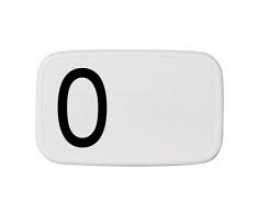 Design Letters Lunch Box Plastique Blanc/Noir 18 cm