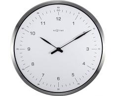 NeXtime 3243WI Horloge Murale, Verre, White, 33 cm