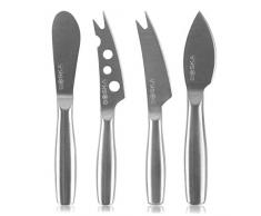 BOSKA 357610 Set de Couteaux Ã Fromage, Acier Inoxydable, Argent, 17,5 x 14,5 x 2 cm