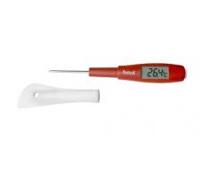 LOUIS TELLIER - Spatule ThermomÃ¨tre Sonde 2 en 1 Rouge - IdÃ©al pour Confiture, Sirop, Chocolat - Embout Spatule et CuillÃ¨re fournis - QualitÃ© SupÃ©rieure - Marque FranÃ§aise