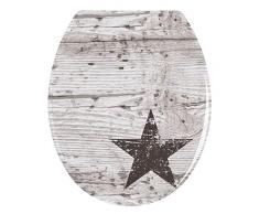 Wenko 22272100 Star Abattant WC Plastique Multicolore 38,5 x 5,0 x 46,6 cm