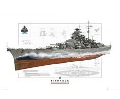 GB Eye, World of Warships, Bismarck, Maxi Poster