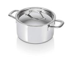 Bekaline 13411244 Tri Lux Faitout + couvercle en acier inoxydable Triply 24 cm
