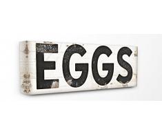 Stupell Industries Åufs Typographie Vintage Sign tendue sur Toile Décoration Murale, Multicolore