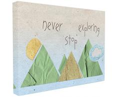 La Collection Stupell DÃ©coration intÃ©rieure tendue sur Toile DÃ©coration Murale, Multicolore