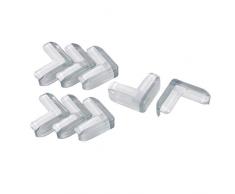 Sourcingmap Verre Table Bureau Armoire dangle Coussin Couverture Protecteur Pare-Chocs 8pcs