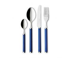 Villeroy & Boch Play! Blue Ocean Couverts de table pour 6 personnes, 24 piÃ¨ces, Inox, Manche en plastique bleu