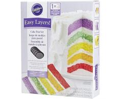 Wilton 2105-0112 Easy Layers! Lot de Moules à Gâteau Ronds, 15,2 cm (6), 5 Pièces