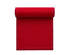Serviette de table en coton 32x32cm - Rouleau de 12 serviettes - Rouge Carmin