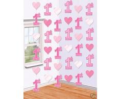 amscan Suspension Guirlande Girl 1er Anniversaire