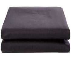 De Witte Lietaer Bumblebee Drap Housse, Coton, Gris Foncé, 160 x 200 x 30 cm