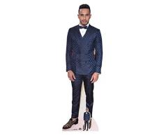 STAR CUTOUTS Taille rÃ©elle avec Mini Version de Lewis Hamilton Red Moquette, Carton, Multicolore, 174 x 54 x 174 cm