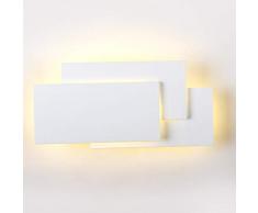 Lampes murales décoratives LED rectangulaires V-TAC 12W - Corps en aluminium Blanc moulé sous pression - Compatible avec les capteurs lumières modernes pour le salon Chambre à coucher Réception 3000K
