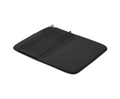 AmazonBasics Ãgouttoir - 40,6 x 47,7Â cm - Noir/noir, avec 2 tapis