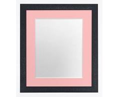 FRAMES BY POST Glitz Cadre Photo Noir avec Contour en Plastique Rose 40 x 50 cm Taille A3