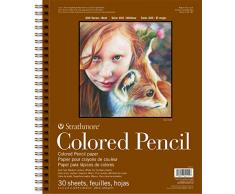 Pro-Art-Bilderpalette Strathmore Spirale Crayon colorÃ© Bloc-Notes Papier 28Â x 35,5Â cm, 30Â Feuilles