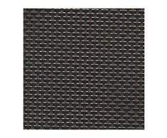 Sambonet Table Mats Linea Q Set de Table 42Â X 33Â cm, Plastique, Marron/Noir, 42.5 x 33.5 x 1.0 cm