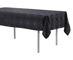 douceur dintérieur nappe rectangle 140x250cm comete noir