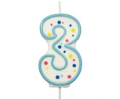 PME CA063 Bougie, Plastique, Bleu, 4 x 1 x 6,3 cm