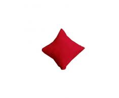 HomeMaison.com HM69451622 Coussin DÃ©houssable Polyester/Coton Rouge 40 x 40 cm