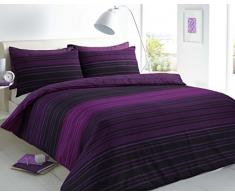 Sleep Down Parure de lit en Coton Violet Super King Size