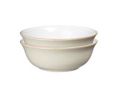 Denby 016048807 Bol Ã cÃ©rÃ©ales, CÃ©ramique, crÃ¨me, 2 Bowls