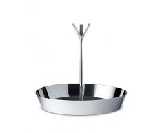 Alessi GIA19 Porte-Fruits, Acier Inoxydable, Argent, 29,5 x 29,5 x 27 cm