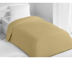 Soleil dOcre 633720 Housse de Couette Coton Ecru/Taupe 200 x 140 cm