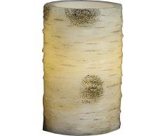 Star 063-51 Wax Bougie LED Cire Blanc 7,5 x 12,5 cm