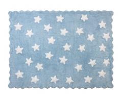 Aratextil Eden Tapis Enfant, Coton, Bleu Ciel, 120Â x 160Â cm