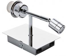 EXO lighting EDA - Applique Murale EDA IP20 E27 23W + LED 3W Chrome