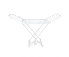 MSV 130033 Etendoir Ã Ailes 20m de rÃ©sine en Blanc, 200x111x55 cm