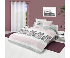 Soleil docre PÃ©tale Parure Housse de Couette, Coton, Rose, 260x240 cm