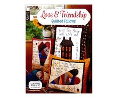 Leisure Arts Amour et amitié matelassé oreillers, Acrylique, Multicolore