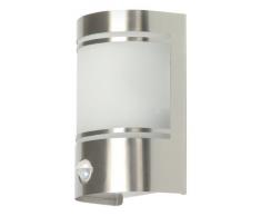 Applique murale Smartwares 5000.299 Alicante - Acier inoxydable - détecteur de mouvement - Raccord E27