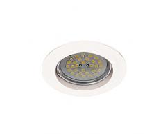 Wonderlamp W-E000024 Basic Basic - Spot encastrable rond fixe, couleur blanc [Classe defficacitÃ© Ã©nergÃ©tique A+]