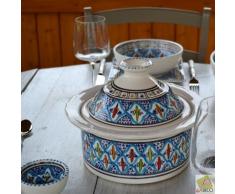 Cocotte Querouana Bakir turquoise - D 25 cm