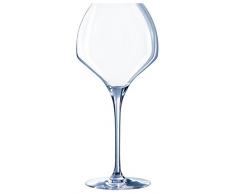 Chef & Sommelier 8011785 Open Up Kwarx Lot de 6 Verres à Pied Soft de Contenance Verre Transparent 10 x 10 x 23 cm 47 cl