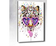 Bonamaison Peinture sur toile, multicolore, 50 x 70 cm - Conçu et fabriqué en Turquie