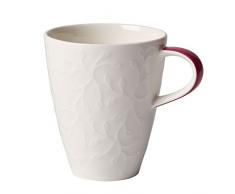 Villeroy & Boch CaffÃ¨ Club Floral Touch of Rose Tasse Ã cafÃ©, 350 ml, Porcelaine Premium, Blanc/Rose