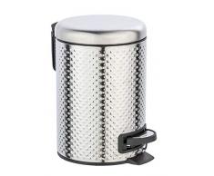 WENKO DIE BESSERE IDEE Poubelle à pédale en Acier Inoxydable Punto
