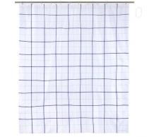 Opportunity Rideau de douche Carreaux avec anneaux , 180 X 200 cm, Polyester, Vert, 180 x 200 x 180 cm