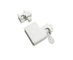 GARDINIA Support de mur et plafond pour tringle à rideaux Perfectline, Kit de montage inclus, 4 Pieces, Aluminium, Blanc, 3 cm