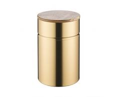 Typhoon Cuisine Moderne métallique Boîte de Stockage de Grande capacité, Acier, Doré, 13.5 x 13.5 x 20.8 cm