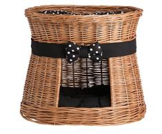 Ãlectronique wicker24Â 481â50/pko1Â Panier Chat en Osier, Panier, honiggelb, 50Â x 40Â x 45Â cm