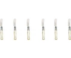 BUGATTI SECAM-N1932 Selene Ménagère de 6 Pièces Tartineur Acier/ABS Ivoire 21 x 18 x 3 cm