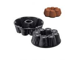 Kaiser Inspiration Moule à tartes et tartes 26 cm Revêtement anti-adhésif Brunissement uniforme Gris